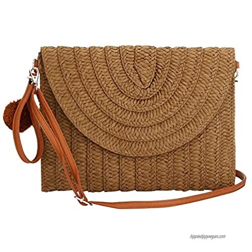 Weave Handbag Straw Clutch Summer Evening Handbag Summer Beach Party Purse Woven Straw Bag Envelope