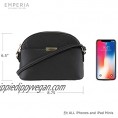 EMPERIA Ava/Eva Small Cute Saffiano Faux Leather Dome Crossbody Bags Shoulder Bag Purse Handbags for Women