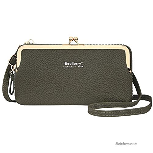imeetu Women PU Leather Crossbody Cell Phone Wallet Purse Shoulder Bag Handbag