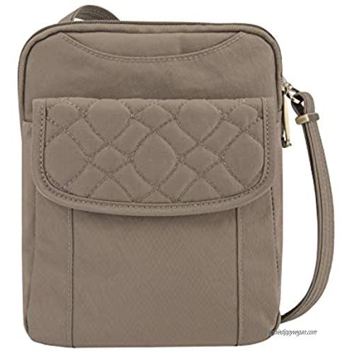 Travelon Anti-Theft Signature Quilted Slim Pouch  Sable  One Size
