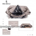 Angel Barcelo Women Multifunctional Soft Leather Handbag Purses Shoulder Hobo Backpack Crossbody Zipper Bag with Pocket