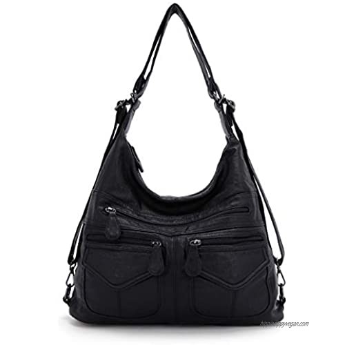 Angel Kiss Hobo Bags for Women Faux Leather Shoulder Purse