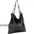 CHERISH KISS Hobo Bags for Women Leather Purses and Handbags Large Crossbody Shoulder Bags with Chain Strap