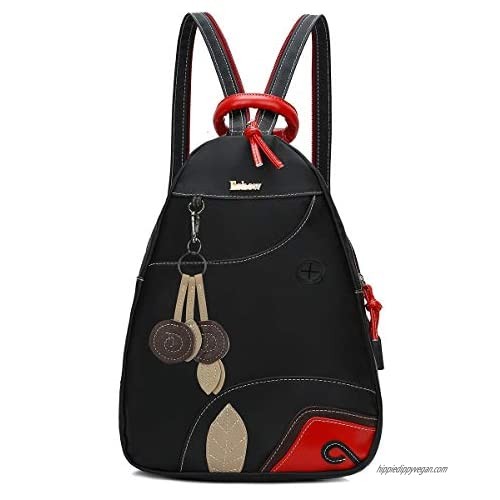 Eshow Women's Nylon Backpack Purse Shoulder Bag - 2 Way Convertible Casual Hobo Handbags