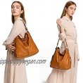 Hobo Bags for Women DDDH Ladies Handbags Purses Crossbody Shoulder Bucket Bag Faux Leather Camel