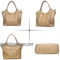 KKXIU 2pcs Large Concealed Carry Hobo Bags for Women Synthetic Leather Purses and Handbags Fashion Shoulder Tote