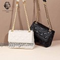 LAORENTOU Women's Leather Shoulder Bags Cowhide Quilted Handbags for Women Satchel Crossbody Bags with Chain Strap Purse