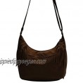 RARITY-US Women Fringe Tassel Shoulder Bag Large Leather Tote Handbag Hobo Crossbody Bag