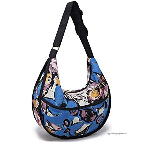 Womens Hippie Large Sling Shoulder Boho Handbag canvas Hobo Crossbody Bags