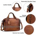 Genuine Leather Satchel for Women Handmade Vintage Crossbody Bag Shoulder Purses for Ladies