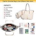 LOVEVOOK Handbags for Women Hobo Shoulder Bags Large Tote Ladies Purse Top Handle Satchel 3pcs Set