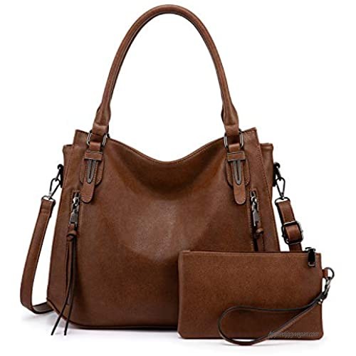 Realer Handbags for Women Large Crossbody Hobo Bags  with Matching Wallet