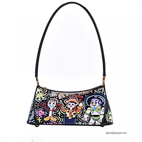 Cute Graffiti Small Bag Fashion Handbags New Cartoon Style Underarm Bag For Women