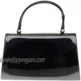 Girly Handbags Glossy Plain Top Handle Bag