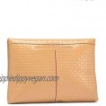 Hammitt VIP MEDIUM Light Brown Leather Toast Tan Weave Woven Handbag Bag NEW