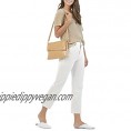 Hammitt VIP MEDIUM Light Brown Leather Toast Tan Weave Woven Handbag Bag NEW