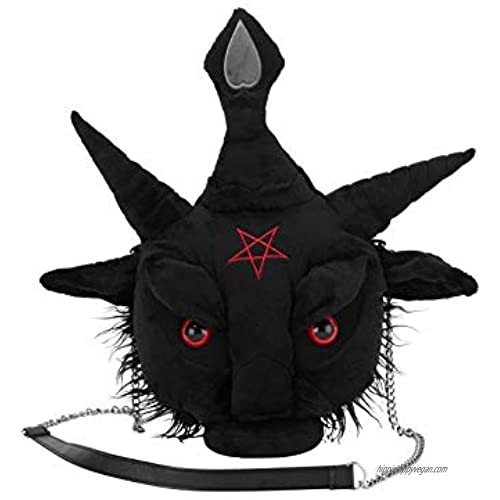 Killstar Dark Lord Baphomet Goat Gothic Plush Stuffed Animal Handbag KSRA002769