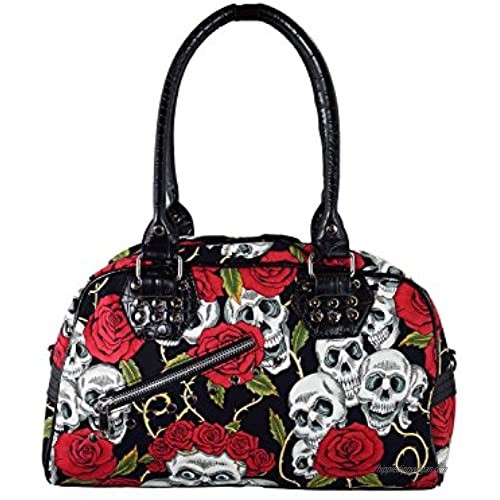 Lost Queen Skull & Roses Handbag