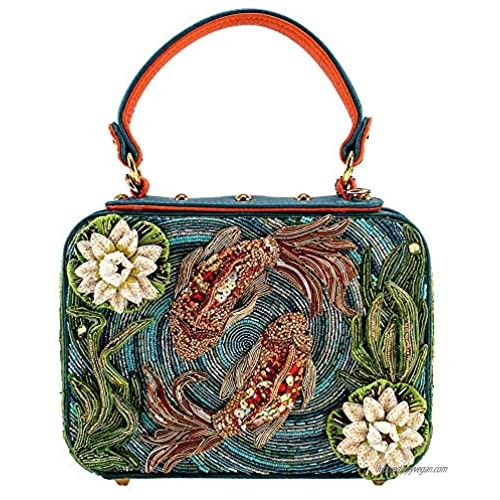 Mary Frances Good Fortune Womens Beaded Top Handle Bag  Multi