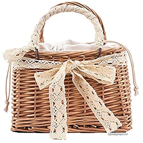 NYASAY Straw Bag For Women Fashion Handbags Beach Rattan Handmade Woven Basket Handbag