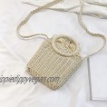 NYASAY Straw Crossbody Bag  Women Woven Shoulder Bag  Summer Beach Rattan Tote Handbag