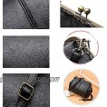 Tipiho Women 50s 60s Vintage Handbag Oil Pu Leather Victorian Minimalist Purse