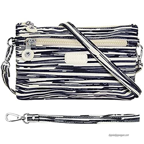 Dueicrlo Wristlet Wallet  Lightweight Chic Clutch Pouch Wristlets with Crossbody Strap for Women