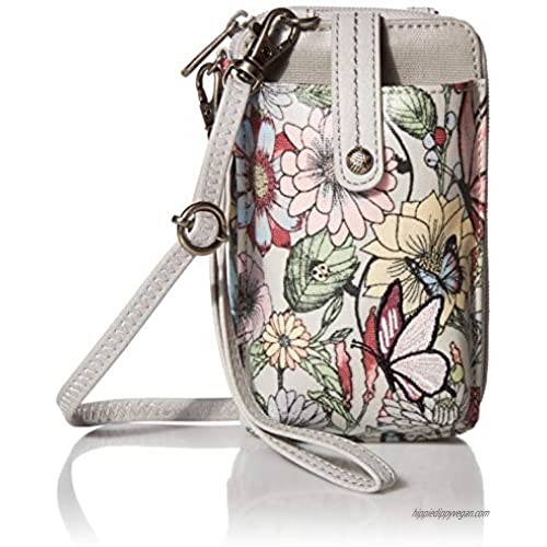 Sakroots Women's  Blush in Bloom  3.5in L x 1in W x 6in H Wristlet Drop: 6.3in  Crossbody Drop: up to 26 inches