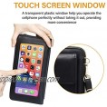 Women Touch Screen Purse Small Crossbody Phone Bag RFID Protection Wristlet Cell Phone Wallet