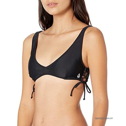 Volcom Women's Simply Solid V Neck Bikini Top