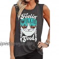 AIMITAG Willie Country Music Tank Top Feelin' Willie Good Shirt for Women Letter Print Graphic Tank Top Casual Shirts