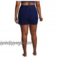 Lands' End Women's 5" Quick Dry Elastic Waist Board Shorts Swim Cover-up Shorts
