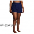 Lands' End Women's 5" Quick Dry Elastic Waist Board Shorts Swim Cover-up Shorts