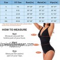CLUCI Tummy Control Swimsuits for Women One Piece Ruched Swimming Bathing Suits Deep V Neck Sexy Plunge Swimwear Monokini