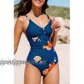 CUPSHE Women's One Piece Swimsuit Floral Print Cutout Bathing Suit