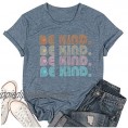 Be Kind T Shirt Women Letter Print Short Sleeve Shirt Casual Graphic Summer Tops Tees