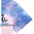 Camouflage Shirts Women Tie Dye Mama Letter Printed T-Shirt Heart Graphic Casual Short Sleeve Tee Tops