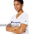 Champion Women's Jersey V-Neck Tee  Script Logo