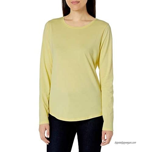  Essentials Women's Classic-Fit 100% Cotton Long-Sleeve Crewneck T-Shirt