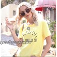 Here Comes The Sun T-Shirt Summer Beach Tee Sunshine Graphic Print Vacation Shirt Top for Women
