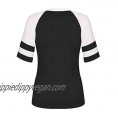 Yidarton Women's Color Block Long/Short Sleeve T Shirt Casual Round Neck Tunic Tops