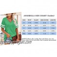 Angerella Womens T Shirts V Neck Short Sleeve Tops Summer Casual Loose Fit