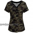 II ININ Women's Leopard Print Long/Short Sleeve V-Neck Button Camo Causal Tops Henley Blouse Loose T Shirt