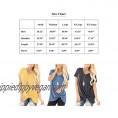 SHIBEVER Women's Tops Short Sleeve Twist Knotted T Shirts Summer Blouse Tunic Tops S-2XL