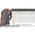 Women's Short Sleeve Crewneck T Shirts Tees Side Split Casual Loose Fit Tunic Tops