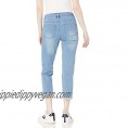 SLIM-SATION Women's Contour Waist 5-Pocket Solid Slim Jean Style Crop Pant