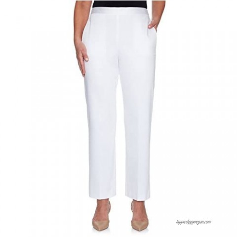 Alfred Dunner Women's Charleston Solid Pants - Short Length