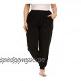 Gboomo Womens Plus Size Sweatpants High Waist Casual Jogger Loose Jersey Workout Track Pants with Pockets