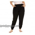 Gboomo Womens Plus Size Sweatpants High Waist Casual Jogger Loose Jersey Workout Track Pants with Pockets