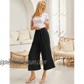 GRACE KARIN Womens Wide Leg Palazzo Pants Comfy Drawstring Elastic Waist Lounge Pants with Pockets